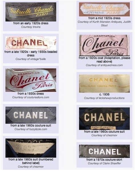 vintage chanel label|Chanel labels for clothing.